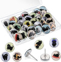 BESARME 30 Pcs Cute Push Pins for Bulletin Board, Wall Desk Accessories by BESARME