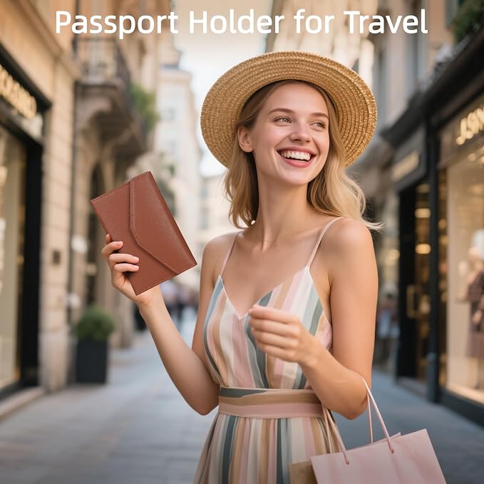 ZOPPEN Mulit-purpose Rfid Blocking Passport Holder Travel Wallet Passport and - Image 7