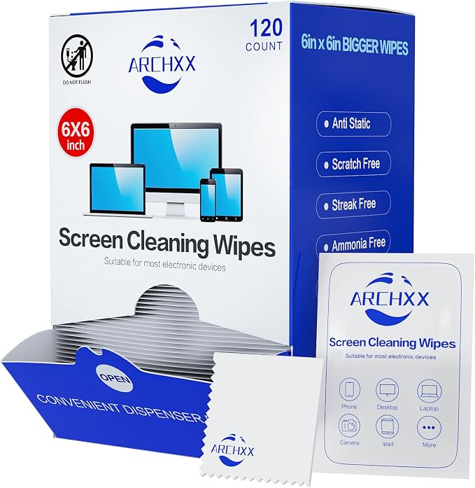 ARCHXX Screen Wipes for Electronics, Car Screen Cleaner, Lens Wipes by ARCHXX