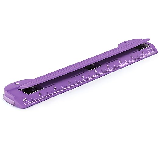 3 Hole Punch Purple, Portable Hole Puncher by Enday