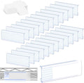 100 Pcs Label Holder Shelf Labels, Wire Shelf Label Holder by collwait
