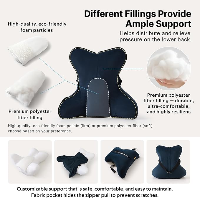 Lumbar Support Pillow – Multi-Functional Ergonomic Back Cushion - Image 3