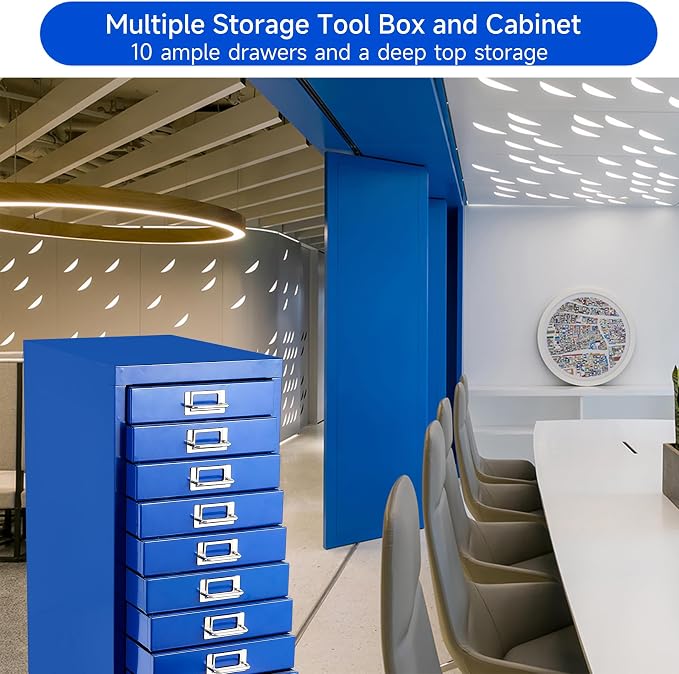 File Cabinet MINI 10 Tier Metal File Organizer Document Organizer - Image 6