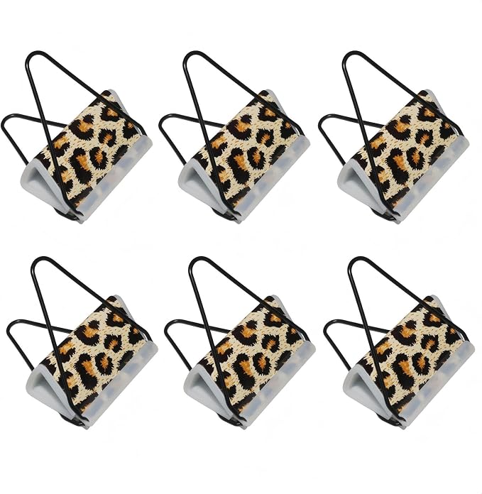 2.2 inch Binder Clip with Soft Silicone Pad Alloy Steel Bulldog Foldback Clips by Unknown