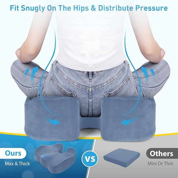 BlissTrends Seat Cushion, Thick Memory Foam Cushions - Image 3