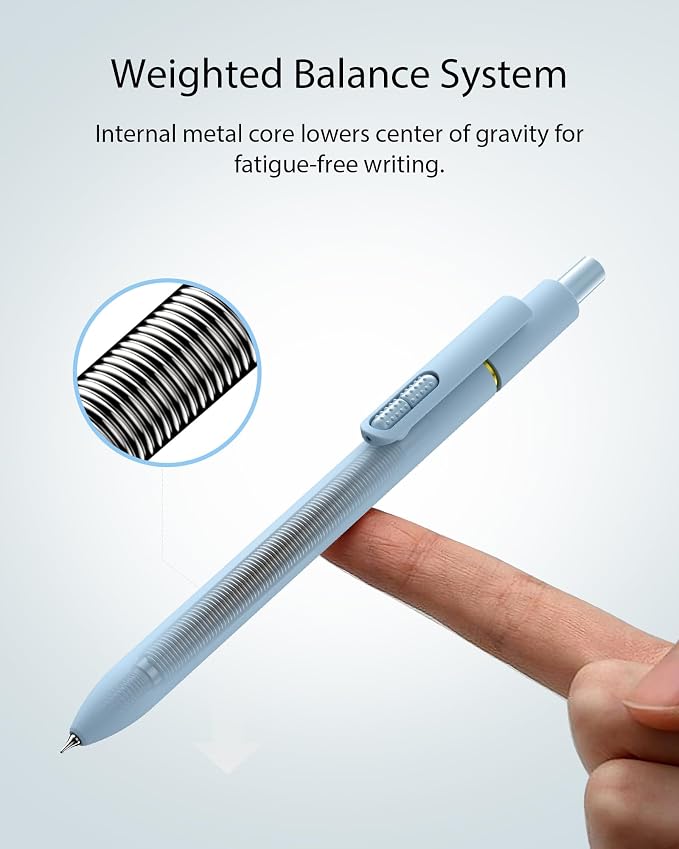 Hiacry 8 Pcs Gel Pens, Quick-Dry Black Ink-0.7 MM Fine Point Fidget Pens | - Image 4