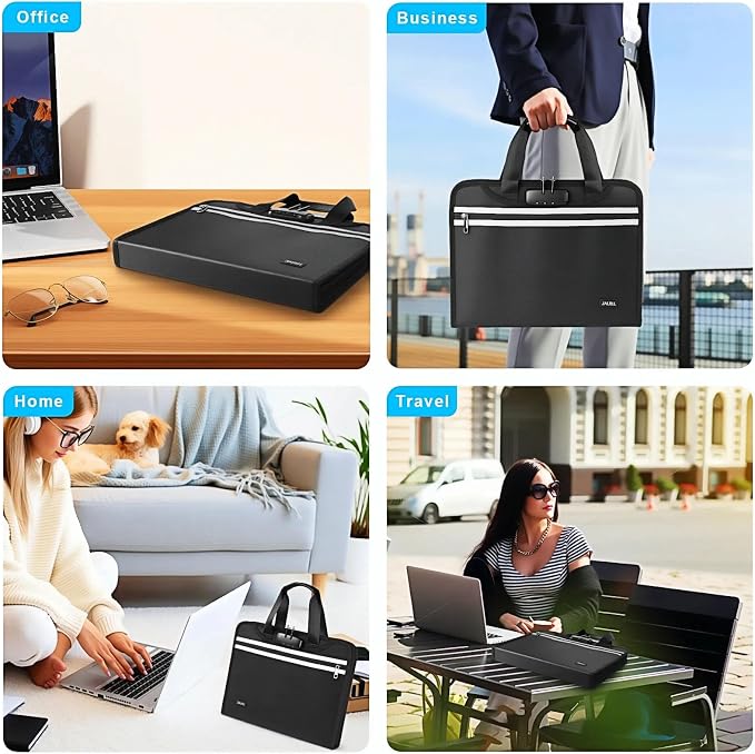 Accordion File Organizer with Lock, Fireproof Expanding File Folders with 13 - Image 8