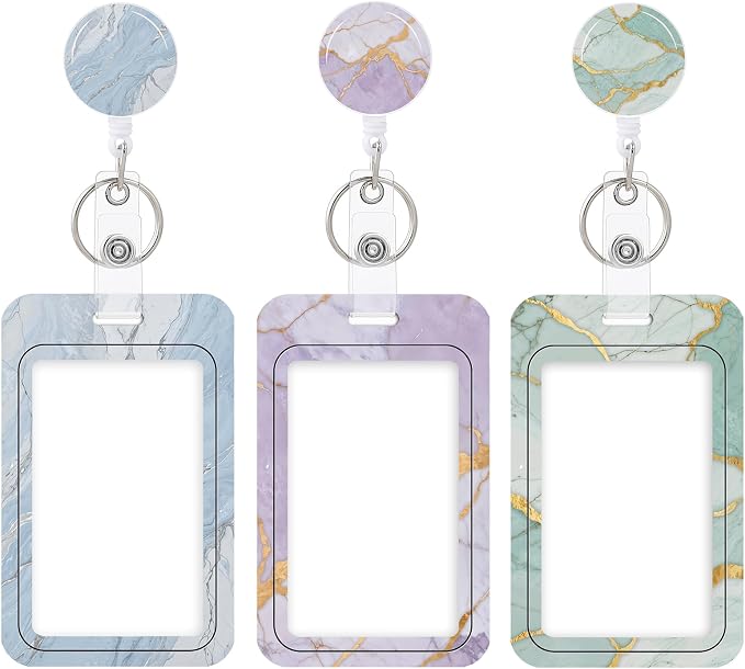 3 Set Heavy Duty Badge Holder by COOKOOKY