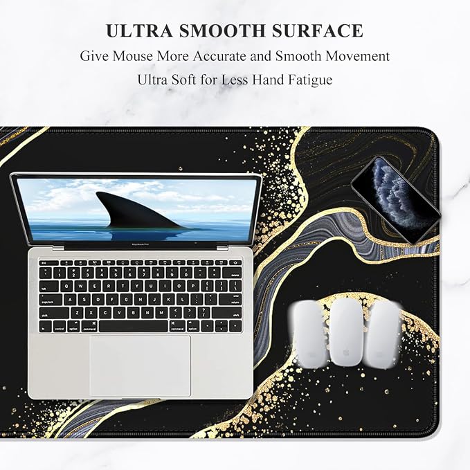 Auhoahsil Extended Mouse Pad, XXL Desk Pad Gaming Mousepad, Large Big Laptop - Image 3