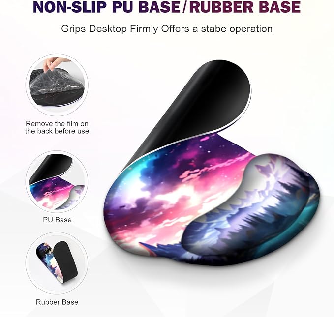 Gaming Mouse Pad, Large Desk Mat, Cute Desk Pad Protector, 4in1 XXL Mousepad + - Image 6