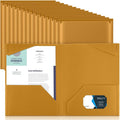 Henoyso 36 Pack Brown Plastic Folders by Henoyso