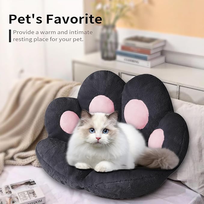 Ditucu Cat Paw Cushion Kawaii Chair Cushions 31.4 x 27.5 inch Cute Stuff Seat - Image 6