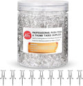 Push Pins 600 Count, Standard Clear Thumb Tacks Steel Point and Clear Plastic by Yalis