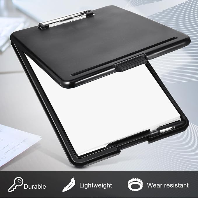 Mimorou 5 Pcs Clipboard with Storage, 9.5 x 13.5 Inch Plastic Heavy Duty - Image 4