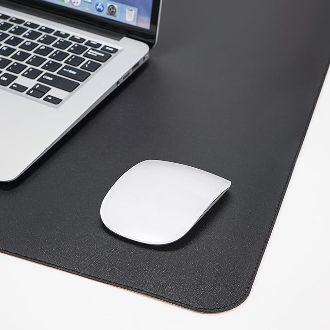 AFIING Cork Desk Mat 55" x 17", Dual-Sided Natural Cork & PU Leather Desk Pad - Image 4