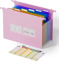ThinkTex Plastic Expanding Hanging File Folders, 7 Innovative 1.2" Accordion by ThinkTex