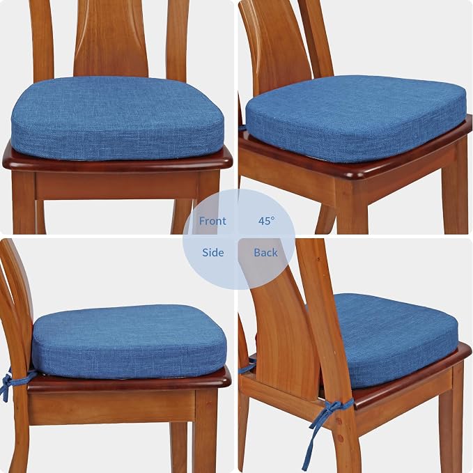 BUYUE Thickened 2.5" Dining Chair Cushions Set of 4, U-Shape High Density Foam - Image 4