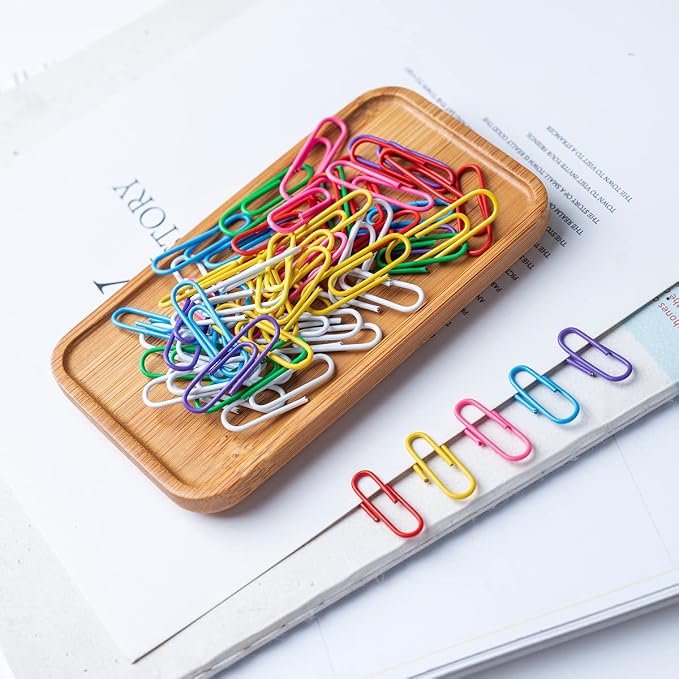 200 Colorful Paper Clips, 28mm - Image 4