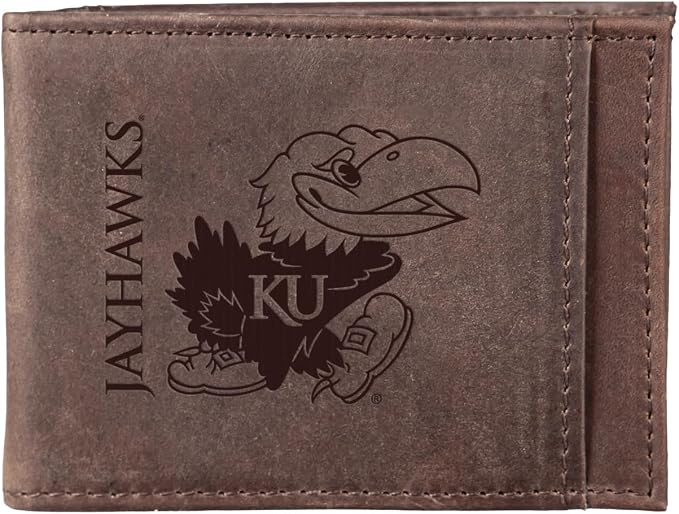 Team Sports America NCAA University of Kansas Front Pocket Slim Wallet by TeamSportsAmerica