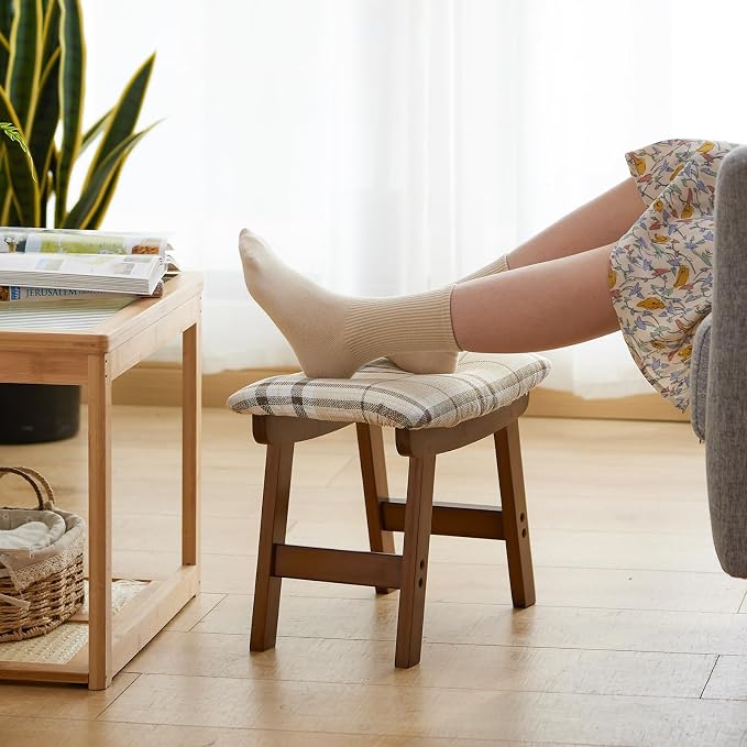 Foot Stool Ottoman Foot Rest Under Desk, Small Stool - Image 3