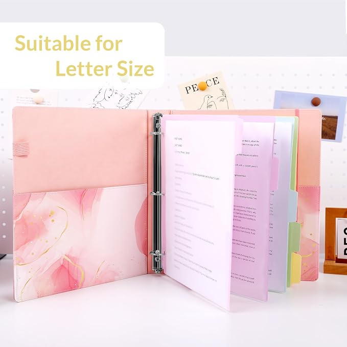 SKYDUE 1 Inch 3-Ring Binder - Image 6