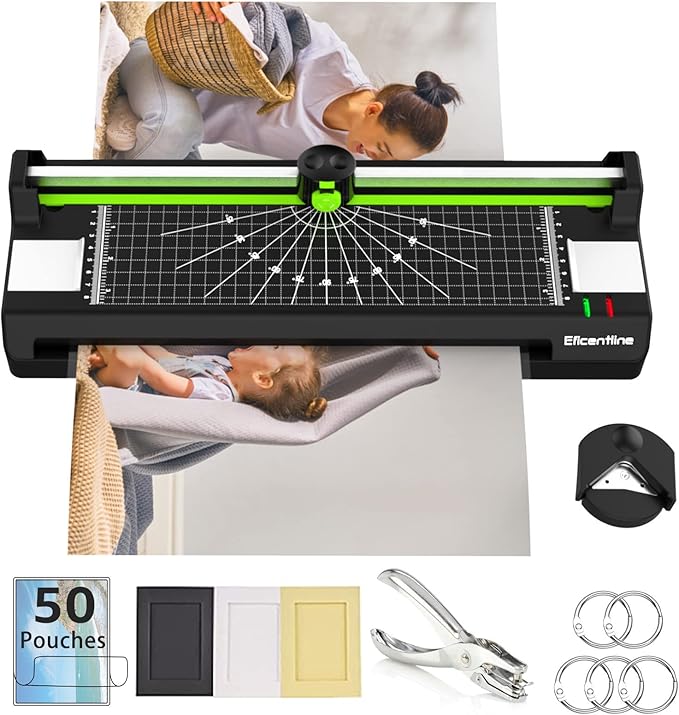 Laminator Machine for A3/A4/A6, Thermal Laminating Machine for Home Office by Eficentline