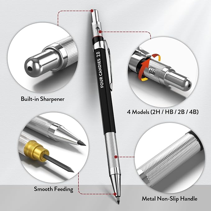 Four Candies 2MM Mechanical Pencil Set - Image 4