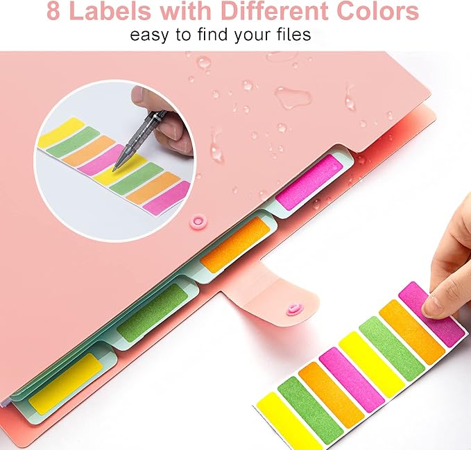 Forvencer Accordion File Organizer, Letter Size, 5 Pocket Expanding File Folder - Image 6