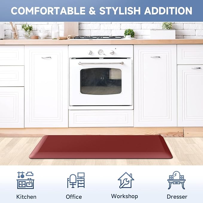 StepRite 4/5 Inch Thick Kitchen Mat Anti Fatigue Mat Kitchen Rugs Kitchen Decor - Image 7