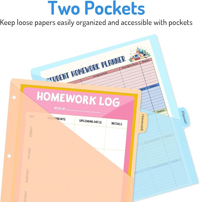 Forvencer 96 Count Binder Dividers - Image 3