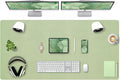 Bloss 47.2" x 24" Large Desk Mat, Leather Desk Mat, Large Mouse Pad + Keyboard by Bloss