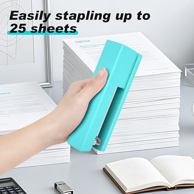 Stapler 25 Sheet Capacity with 830 Staples and Staple Remover, Full Strip - Image 2
