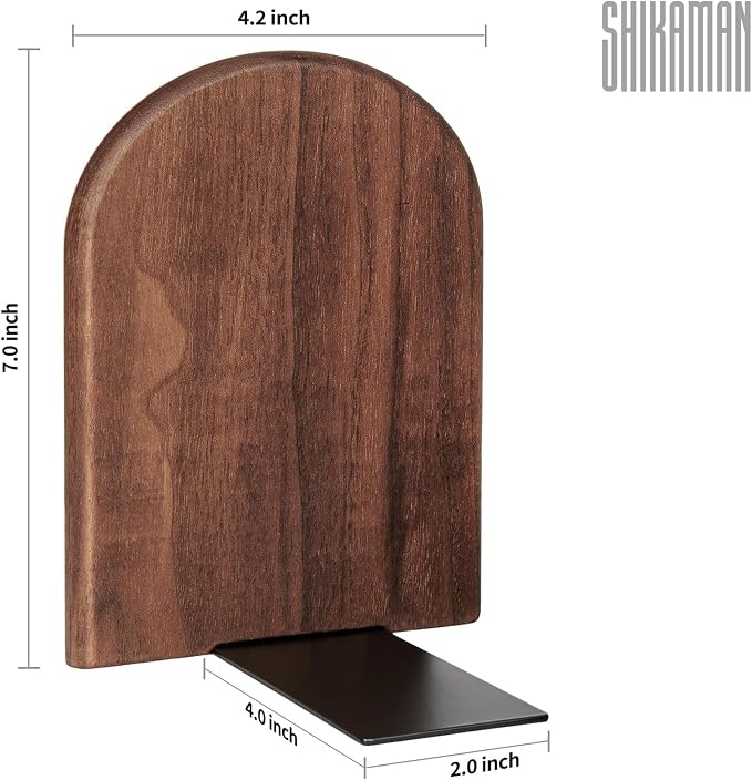Book Ends, Bookends Wood Book Ends Universal Economy Bookend - Image 2