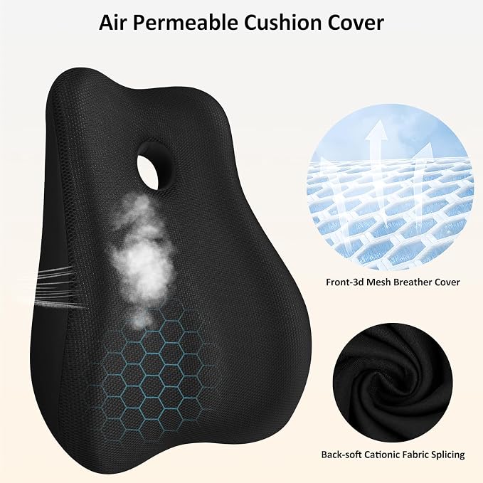 Seat Cushion, Lumbar Support Pillow - Image 4