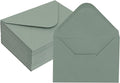 Sage Green Envelopes 4 x 6 Inch, 50 Pack, A4 Size Blank 4 1/4” X 6 1/4” by Janvale