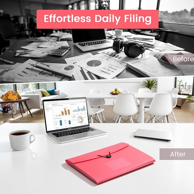 13 Pocket Accordion File Organizer - Image 4