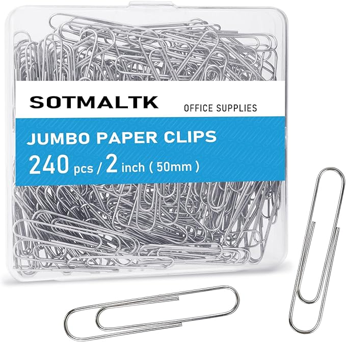 Jumbo Paper Clips, Big PaperClips by SOTMALTK