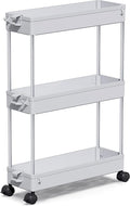 SPACEKEEPER Slim Rolling Storage Cart, 3 Tier Storage Organizer Laundry Room by SPACEKEEPER