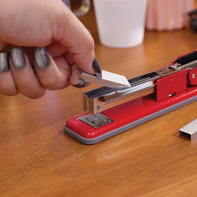 Swingline Stapler, Cub Compact Desktop Stapler, 20 Sheet Capacity, Rio Red - Image 4