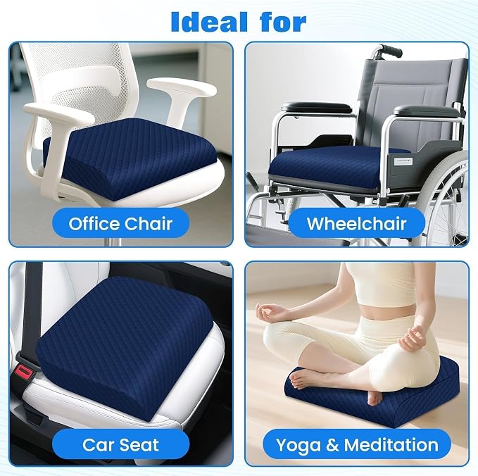 Seat Cushion for Office Chair, Memory Foam Chair Cushions, Car Seat Cushion for - Image 5