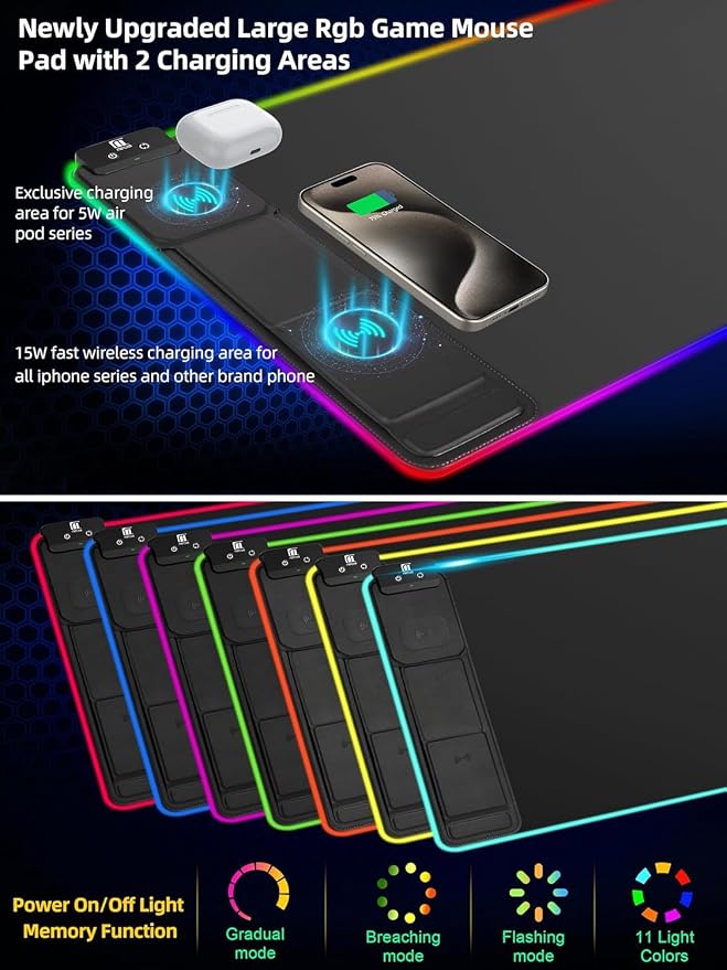 XXL Mouse Pad with Phone Holder - Image 5
