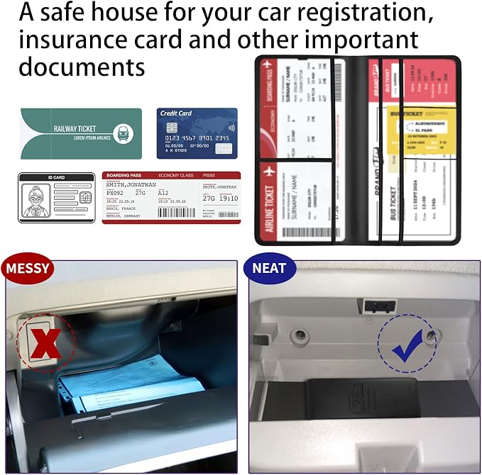 Car Registration and Insurance Card Holder - Image 6