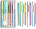 0.7mm Gel Pens Black Ink, 8 Pack Retractable Pens by JIMMIDDA