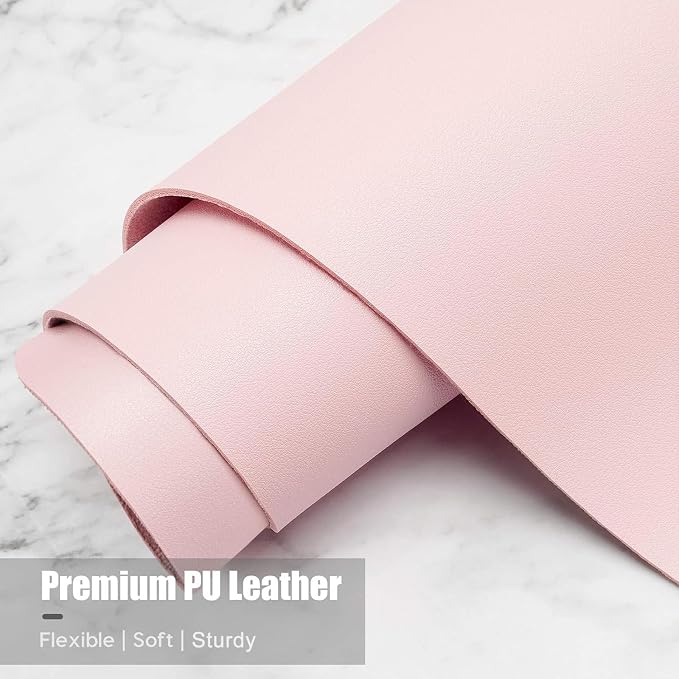 Hsurbtra Desk Pad, 35.5" x 17" PU Leather Desk Mat, XXL Extended Mouse Pad - Image 5