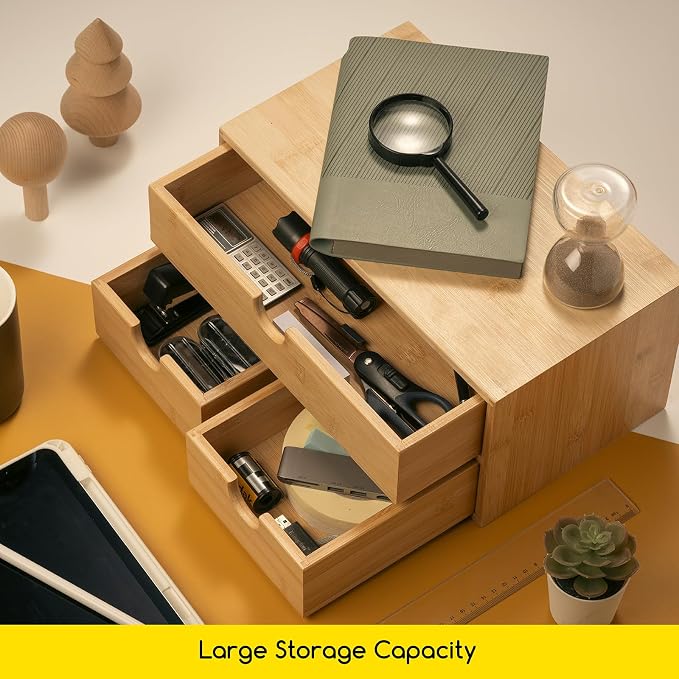 MEEDEN Bamboo Desk Organizer - Image 7