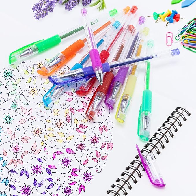 Tanmit 100 Coloring Gel Pens Set - Image 6