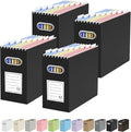 Oterri File Organizer Box, Portable Collapsible Cardboard File Folder Organizer by Oterri