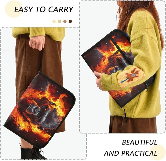 Expanding File Folder Fierce Gorilla King Kong Accordion File Organizer 13 - Image 2
