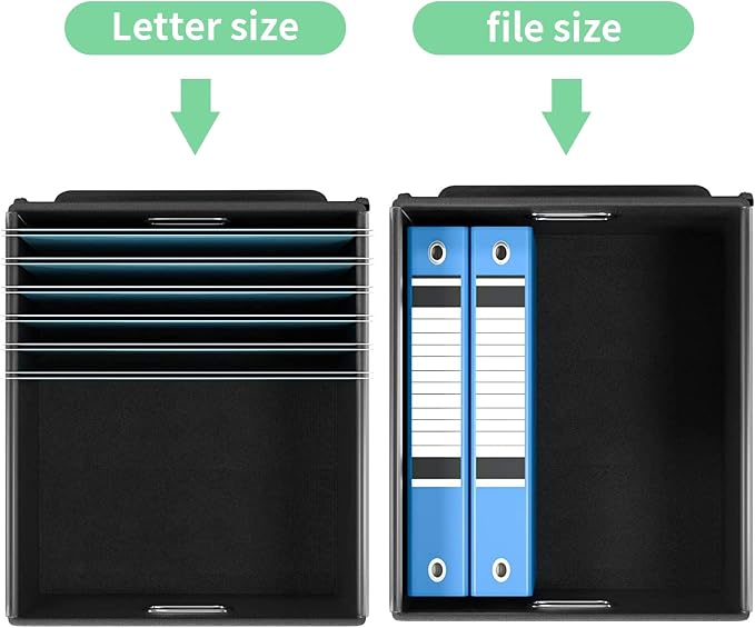 File Organizer Box with Lid, Collapsible File Folder Organizer - Image 3