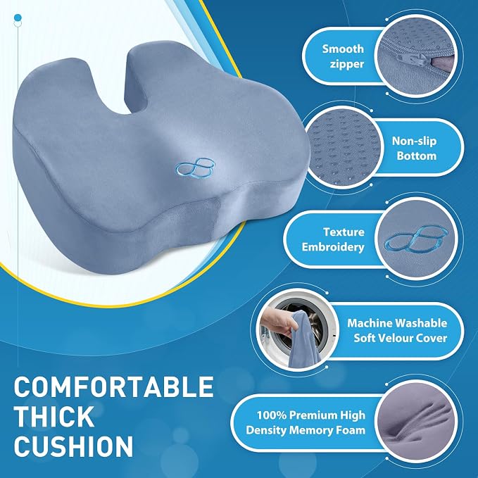 BlissTrends Seat Cushion, Thick Memory Foam Cushions - Image 4